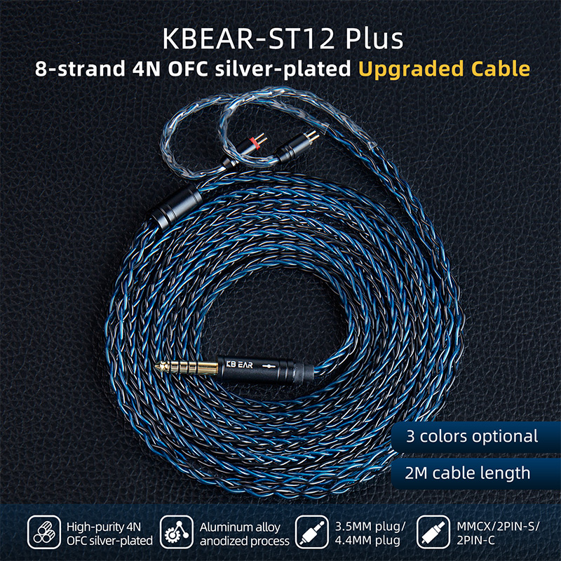 In Ear Monitor Iem - KBEAR-Cable de auriculares ST12 Plus IEM,