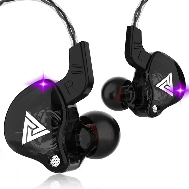 Wired Earphone Mic - Original QKZ AK6 controlador de cobre
