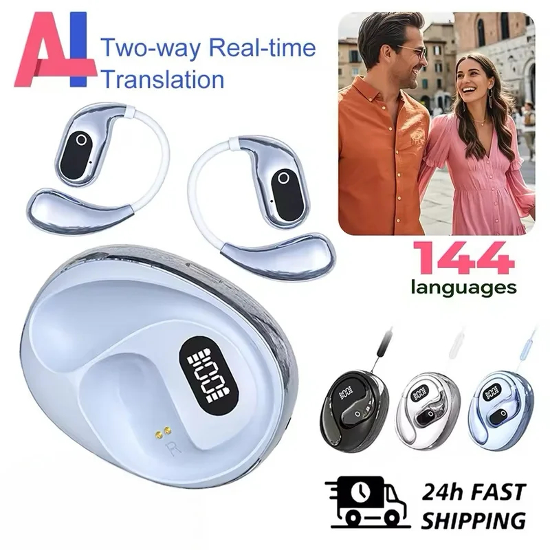 Bluetooth Headset On Ear - Auriculares Traductores XG99, 144 Idiomas, Traducción