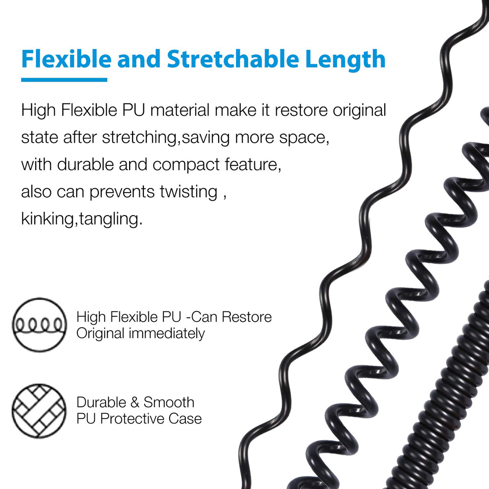 Poyatu-Cable en espiral para a - Audio Technica Headphone Ath-Ws660Bt reseña y precio