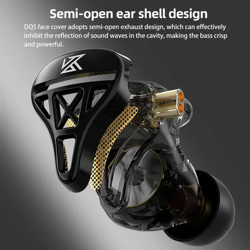 Auriculares KZ DQS 1DD HiFi IE - In Ear Monitor Iem reseña y precio