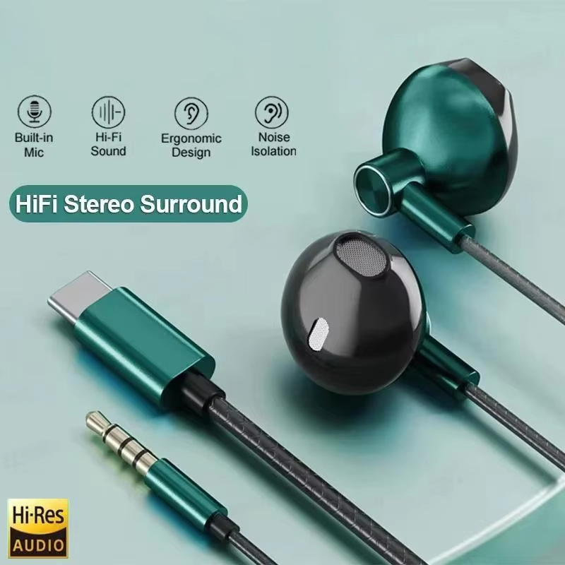 Auriculares estéreo HIFI tipo  - Wired Earphone Mic reseña y precio