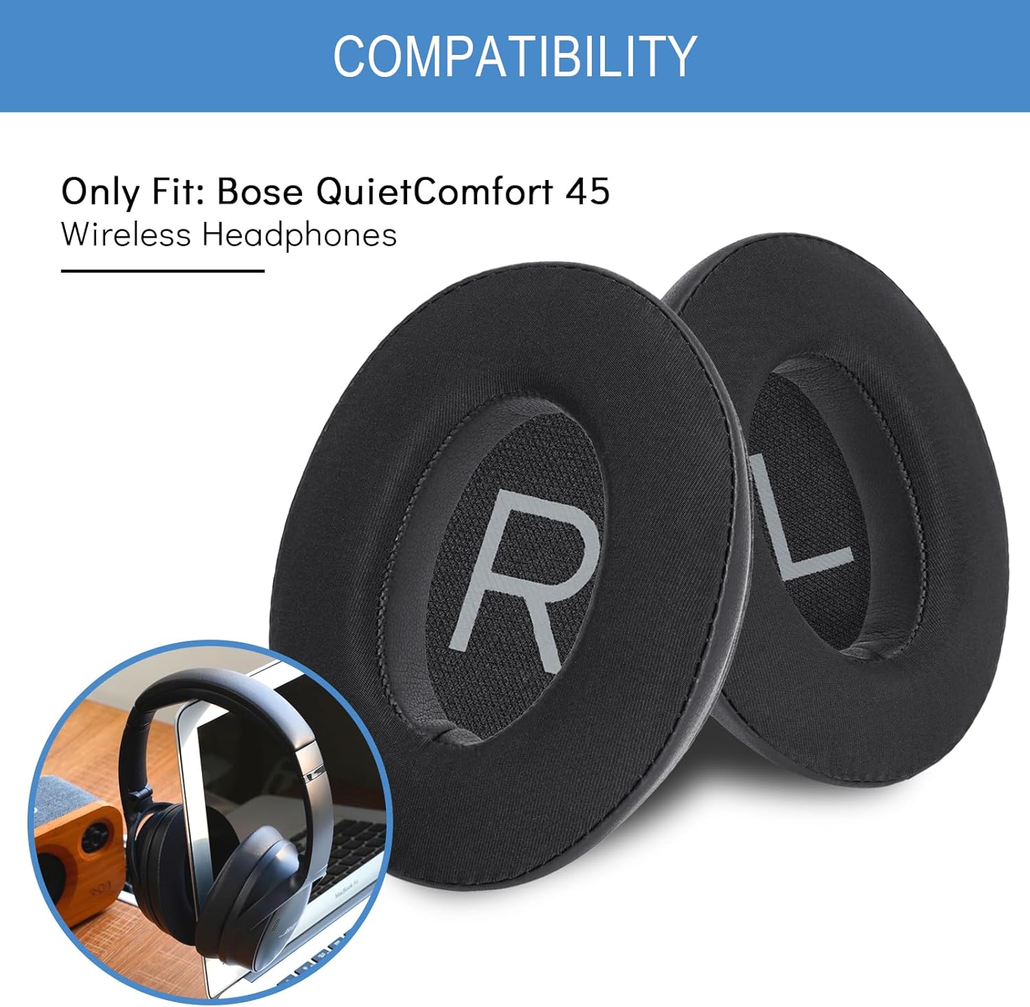 Almohadillas de gel refrigeran - Bose Headphone Qc45 reseña y precio